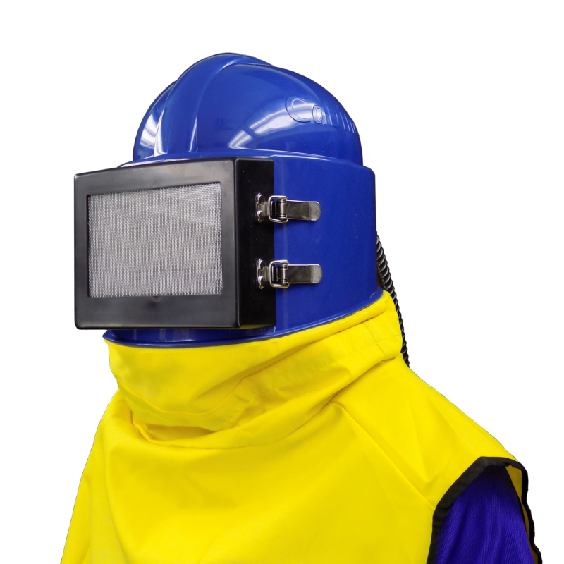 Casque de sablage Droit Cabines